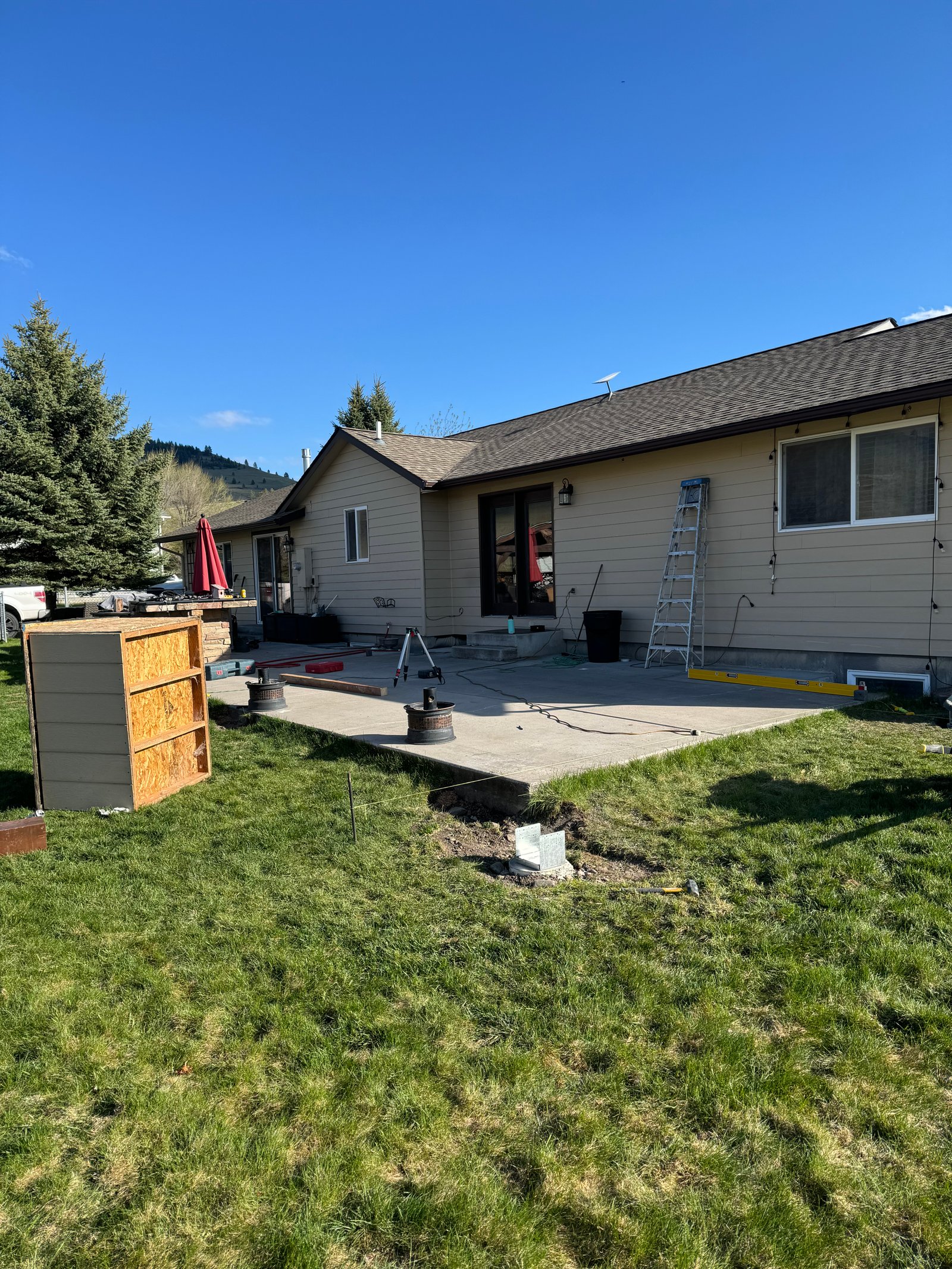 Before photo of exterior siding and trim project in Kalispell Montana